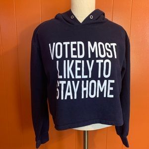 Cropped Hoodie Sweatshirt